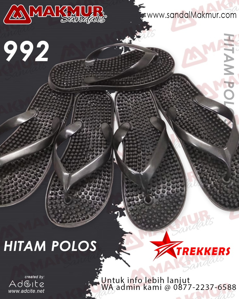 Trekker 992 [Hitam Polos]