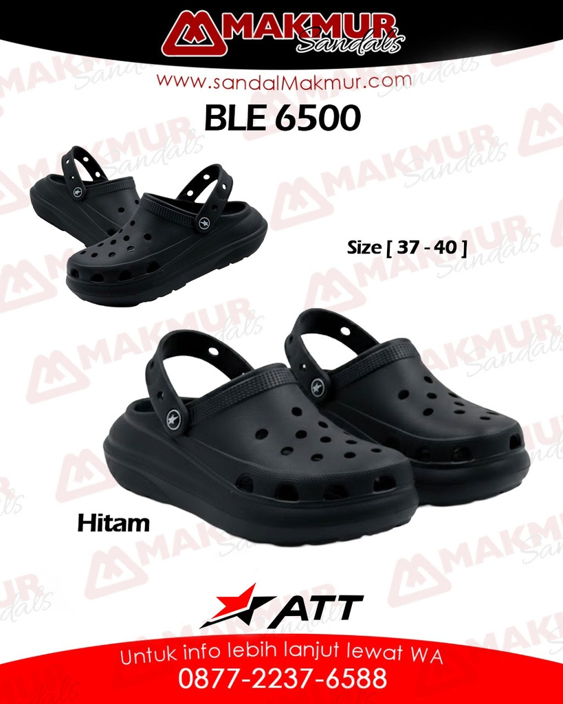 ATT BLE 6500 B [Hitam] (37-40)
