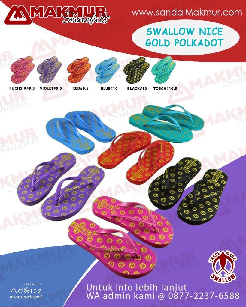 Swallow Nice [Gold Polkadot] (9.5-10.5)