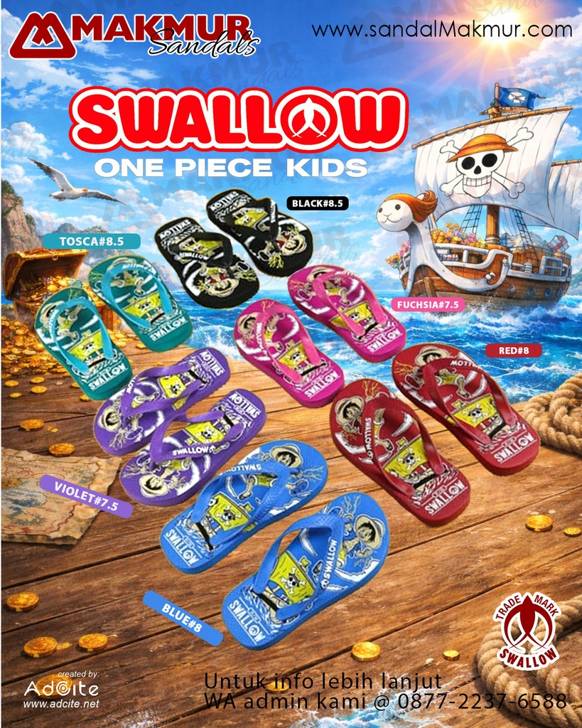 Swallow One Piece Kids (7.5-8.5)