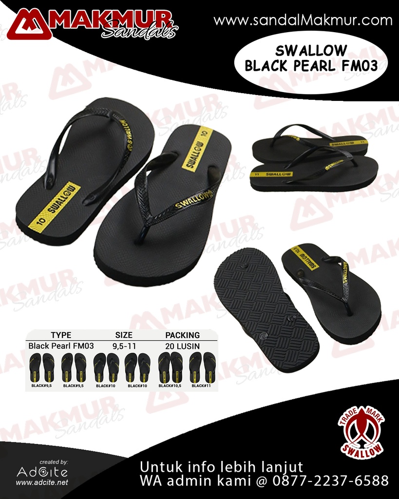 Swallow (Black Pearl) [FM-03] (9.5-11)
