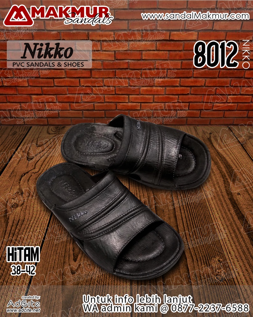 Nikko 8012 [Hitam] (38-42)