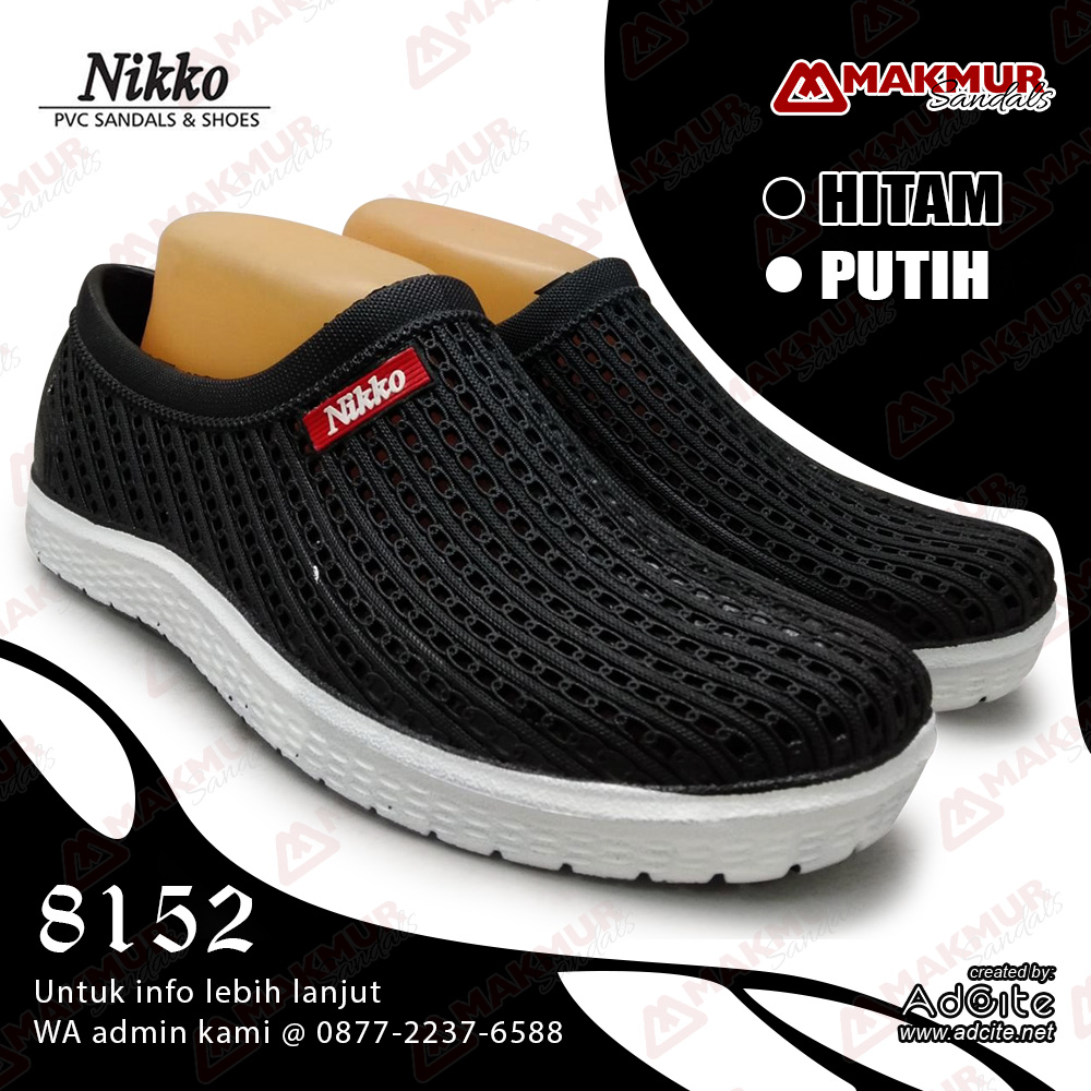 NIKKO 8152 [HITAM/PUTIH] (38-42)