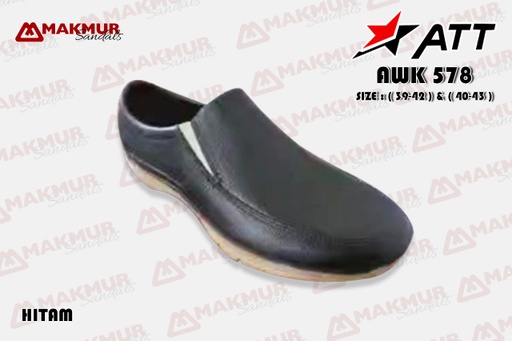 [ATT0211] ATT AWK 578 [Hitam] (40-43)