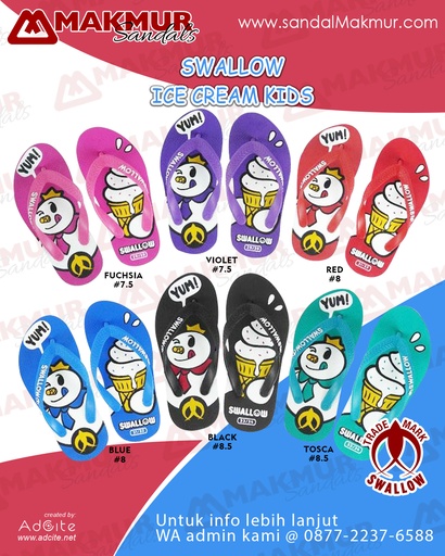 [SWL0071] Swallow Ice Cream Kids (7.5-8.5)