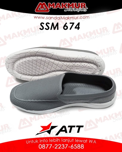 [ATT0321] ATT SSM 674 B [ABU-ABU/PUTIH] (40-43)