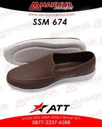 [ATT0320] ATT SSM 674 B [COKLAT/PUTIH] (40-43)