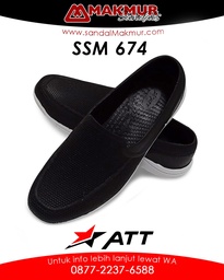 [ATT0322] ATT SSM 674 B [HITAM/PUTIH] (39-42)