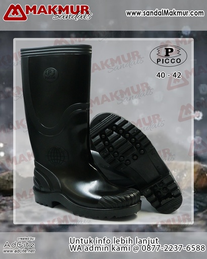 [PCO0010] Boot Air Picco [All Black] (42)