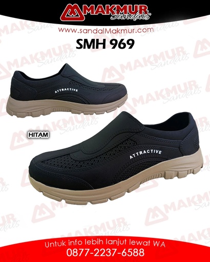 [ATT0387] ATT SMH 969 [Hitam] (39-44) 