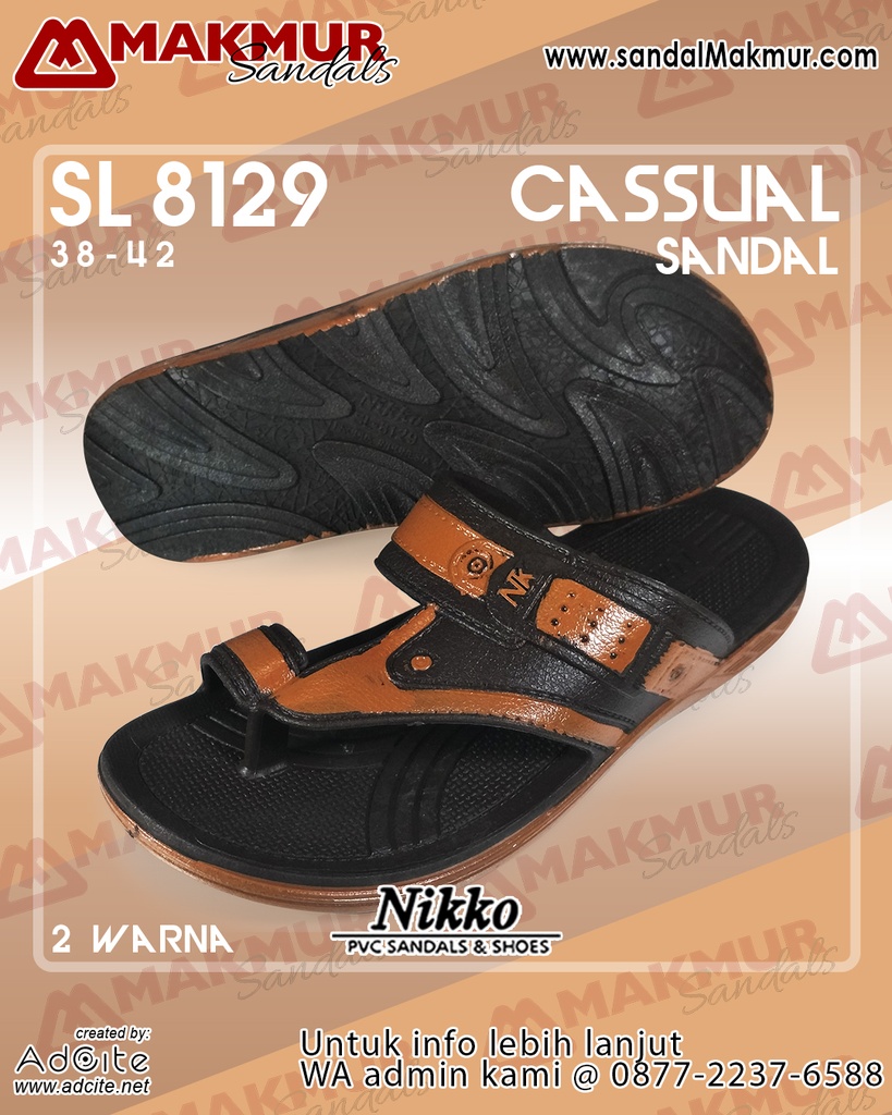 Nikko 8129 W 38 42 Toko Sandal  Makmur